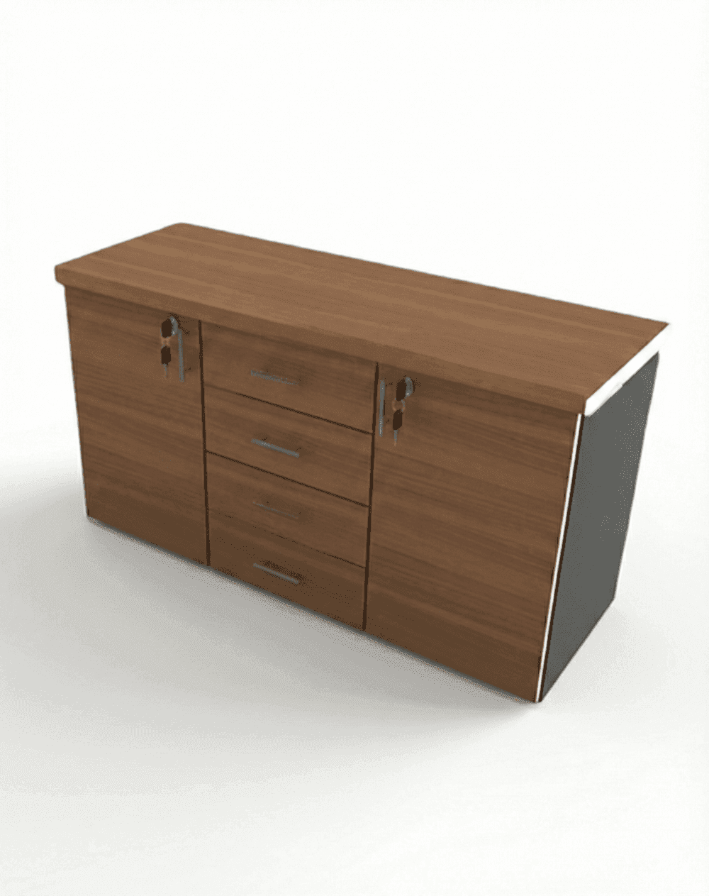 Armário credenza | 2 portas | 4 gavetas