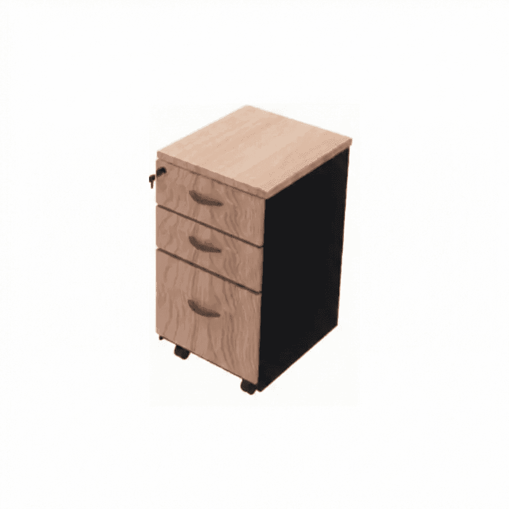 Gaveteiro volante | 2 gavetas | 1 gaveta pasta suspensa