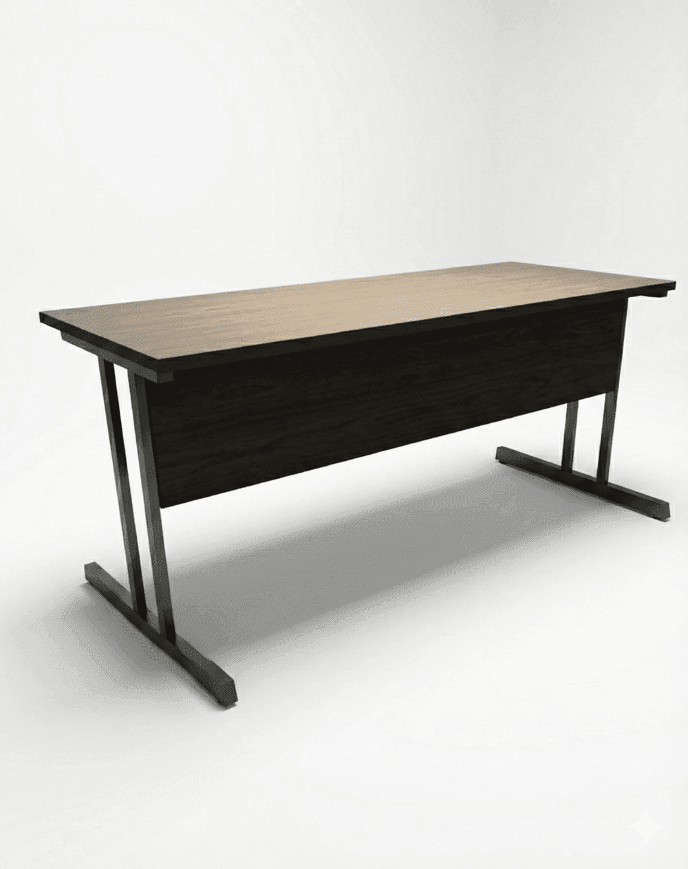 Mesa reta | Pé metalico